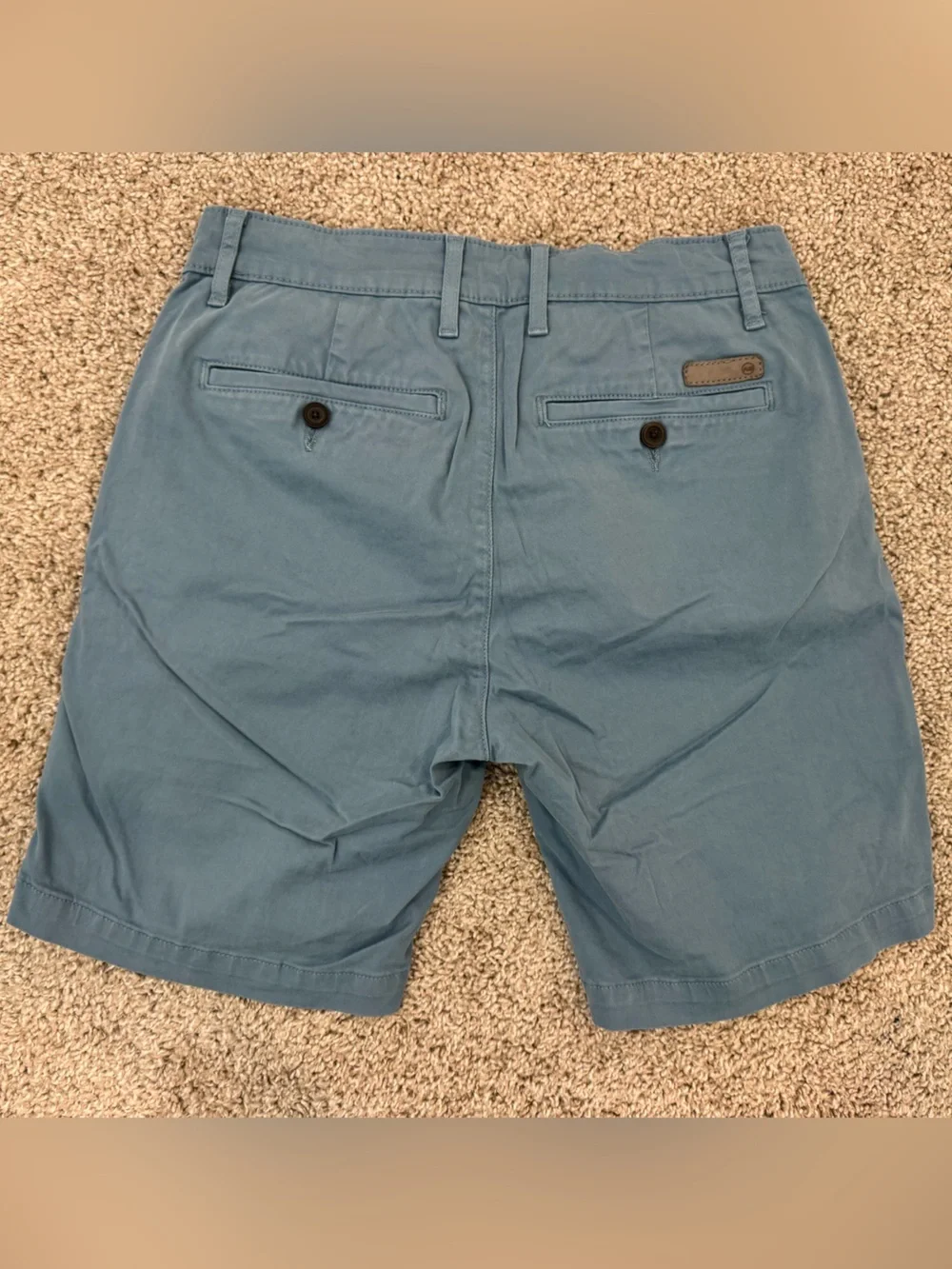 AG Adriano Goldschmied Dusty Blue Flat-Front Men's Shorts